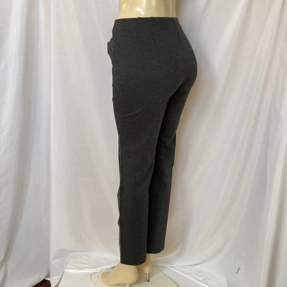 Lane Bryant Ponte Pants Charcoal Dark Gray Size 14/16 Petite Straight Leg NWT - Picture 7 of 8